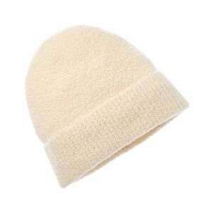 Amicale Cashmere Boucle Cashmere-Blend Hat, White